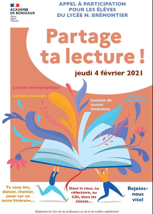 Affiche 'Partage ta lecture'